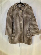 Vintage 1950s Dickins And Jones Houndstooth Wool Coat