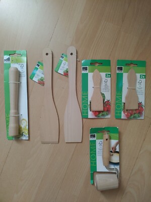 6 teiliges á la CASA Küchenhelfer Set aus Holz zum Kochen