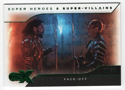 CZX DC Super Heroes & Villains Green parallel card #06 - Face-Off #20/30