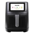 **Kalorik Vivid Touch 7qt High-Res Touchscreen Air Fryer with Window—Black