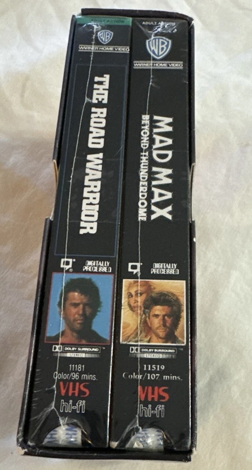 The Road Warrior/Mad Max Beyond Thunderdome (VHS, 1991) Sealed 2-Tape Set Gibson - Image 2 of 4