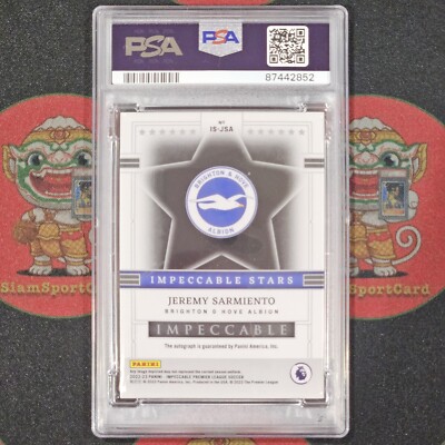 Jeremy​ Sarmiento​ RC 2022 Panini​ Impeccable​ Stars Auto Gold /10 