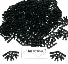 100 KNEX Rare Black Connectors 4 Position Standard Green Size Parts Pieces K'NEX