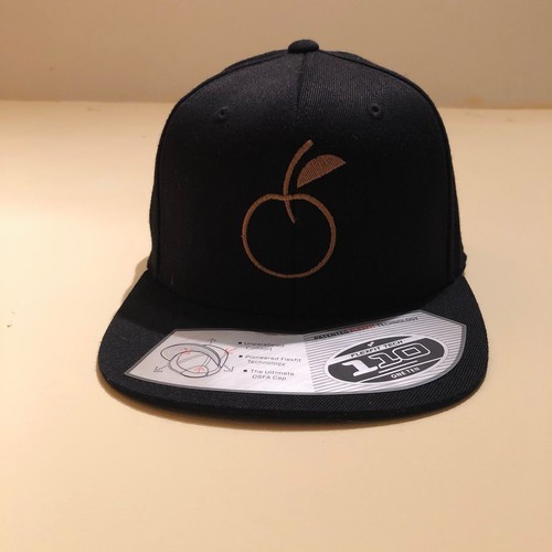 Soma Apple Logo Flat Bill Fitted Hat 
