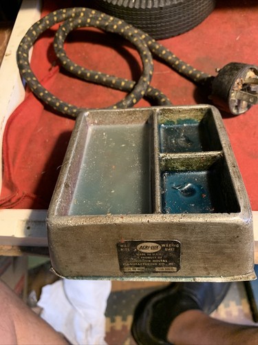 VINTAGE  WaxRite Dental Jeweler Waxing Unit 3-Compartment