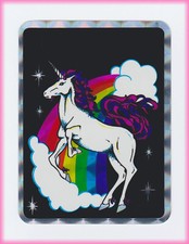 RARE VTG ReTrO 1980's UNICORN HORSE RAINBOW PRISM STICKER DECAL VENDING MACHINE