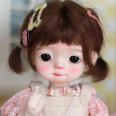 1/6 BJD Doll Ball Joint Resin Face Makeup Bare Doll Gluttony Cute Girl Gifts Toy