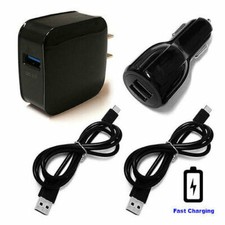For Samsung Galaxy Note 8 9 S8 S9 S10 18W Wall Car Charger  Fast Type C Cable