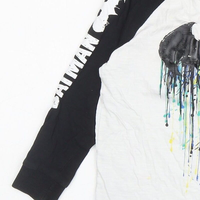 NEXT Boys White Cotton blend Ringer T-Shirt Size 4 Years image 9
