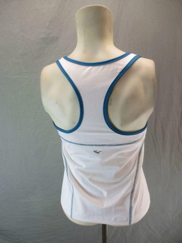 Camiseta sin mangas Everlast talla XL blanca rendimiento deportivo activo para mujer 6G845 Foto 4 de 4