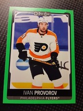 2021-22 O-Pee-Chee Hockey GREEN PARALLEL Insert Card # 420 IVAN PROVOROV 31/50