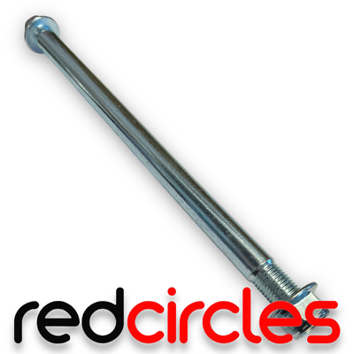A ABSOPRO Asse Anteriore Posteriore Con Boccola E Bullone A Vite M14 258mm Per Moto Da Cross, Scooter, ATV, Asse Ruota In Lega D'acciaio Tonalità Argento - 6