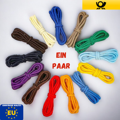 Schnürsenkel rund 4mm Kinderschuhe Sportschuhe  Arbeitsschuhe Qualität L80-200cm