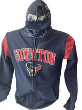 NFL Houston Texans Youth Large 14/16 Hoodie Helmet Full Zip Jacket