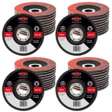 F&auml;cherscheiben 40 St&uuml;ck 125 mm f&uuml;r Holz und Metall Korn 40-60-80-120 je 10 St&uuml;ck
