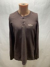 Realtree Shirt Mens Large Buttons Thermal Waffle Knit Long Sleeve Outdoor