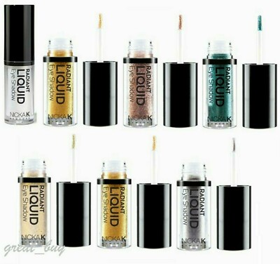 NICKA K  RADIANT LIQUID EYE SHADOW -METALS GLITTER /GLOW - PICK FROM ALL COLORS.