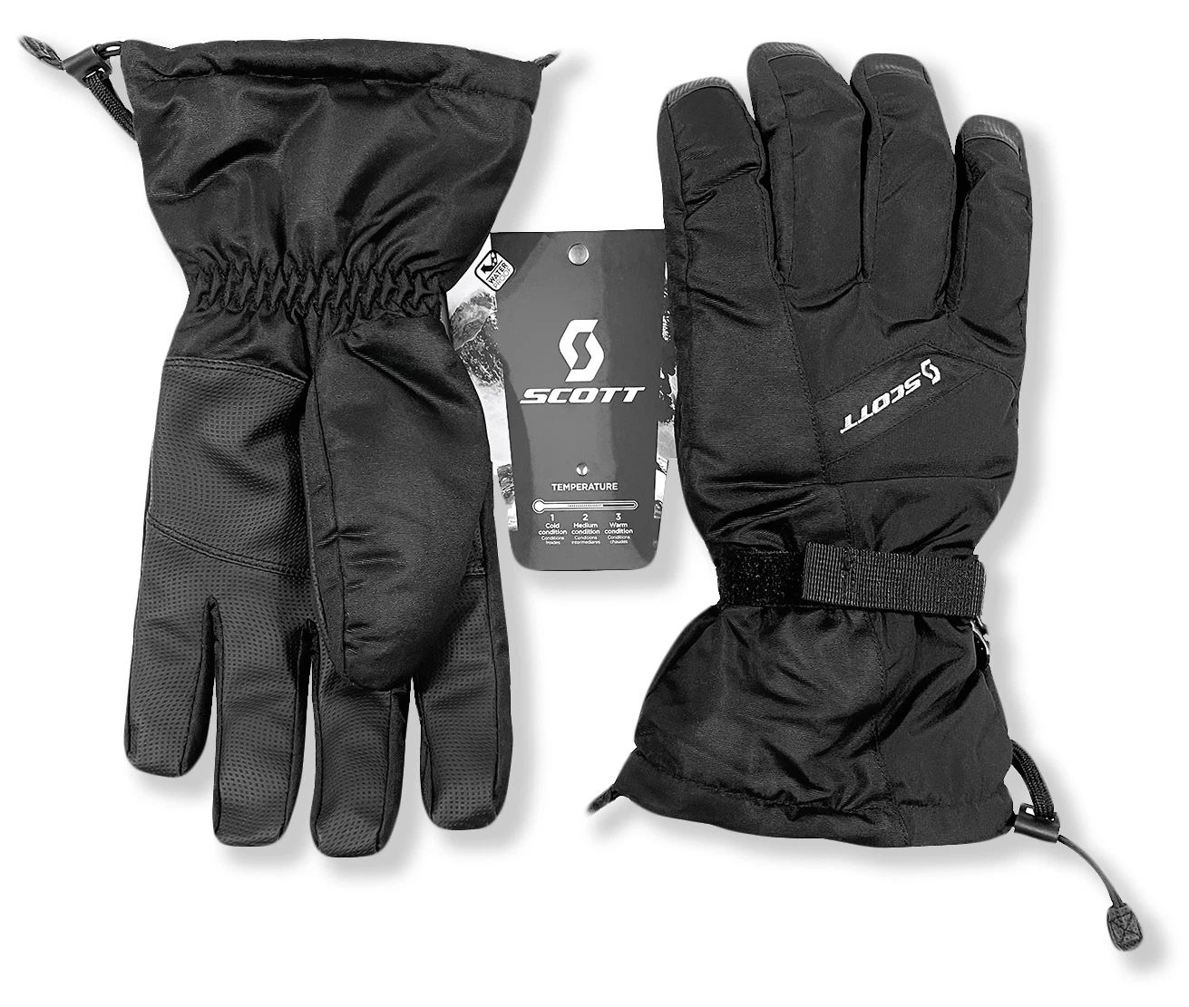 Scott Ultimate Warm Gloves - NWT Mens Size XL (Size 10) Black - #44458-TOP7