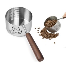 1 Cup Food Scoop set Stainless Steel Measuring Cup for Dog Cat New