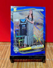 2025 Panini Prizm WNBA #85 Ajsa Sivka Blue Velocity Prizms