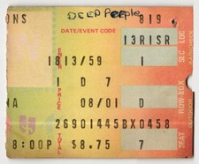 Vintage 1980 Deep Purple w/ Rod Evans Concert Ticket Stub Long Beach CA