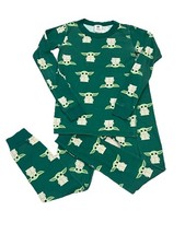Hanna Andersson Star Wars Baby Yoda Grogu Print Mandalorian Organic Pajamas US 8