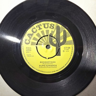 Rupie Edwards - Boogooyaga / Do You Really Love Me - 1975 - Cactus Records CT 58