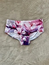 Men’s Floral Swim Brief, Large, Drawstring, Fully Lined
