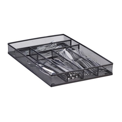 Besteckkasten Metallgeflecht groß Schubladeneinsatz Besteckeinsatz 40,6x28,6 cm