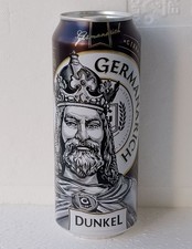 GERMANARICH Dunkel Empty Beer Can Obolon 500ml Ukraine 2025 Bottom Open