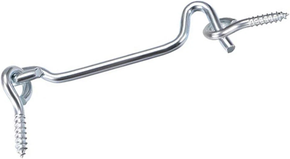 4 piezas 3 pulgadas gancho de cabina ojo pestillo puerta ventana giratoria 3 4 piezas, astilla  Foto 4 de 4