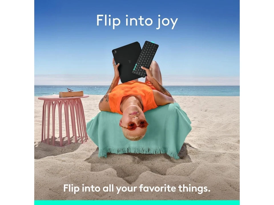 Logitech Flip Folio Keyboard Case for iPad Pro 13" (M4), iPad Air 13" (M2 & M3) - Image 2 of 4