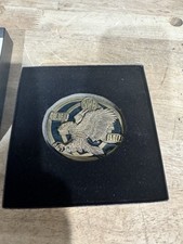 Vintage Collectible NRA Golden Eagles USA Heavy Enameled Belt Buckle