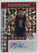 2022 Mosaic Rookie Choice Fusion Red & Yellow Prizm Troy Andersen Auto 14t3