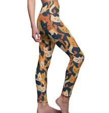 Cat Pattern Leggings: Women's Activewear
