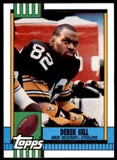 1990 Topps Derek Hill Pittsburgh Steelers #187