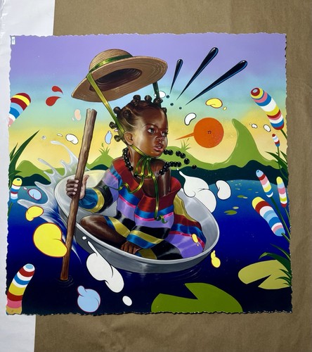 Kayla Mahaffey 💥 Don't Rock the Boat 💥 AP print Hebru Brantley Moore