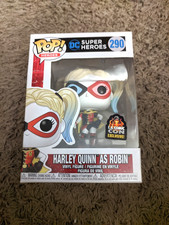Figura de vinilo Funko Pop DC Super Heroes 290 Harley Quinn como Robin LA Comic Con
