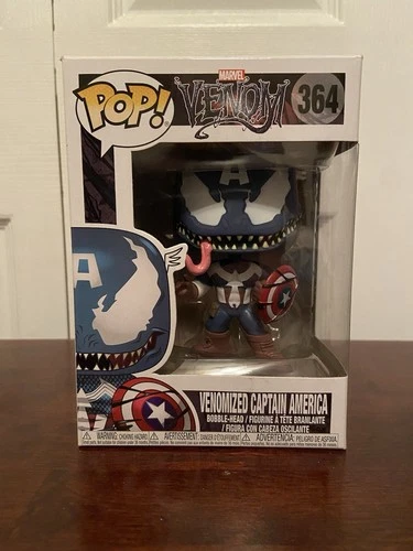 Funko Pop! Vinyl: Marvel Venom Venomized Captain America #364 Vaulted