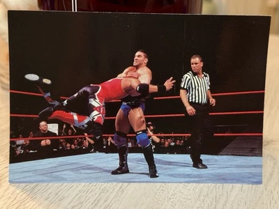 1999 WWF COMIC IMAGES KEN SHAMROCK X-PAC 4x6 PHOTO CARD #26 WWE DUOCARDS - Image 1 of 2