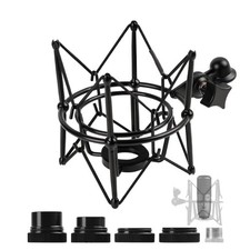 Universal Anti-Vibration Microphone Shock Mount, Mic Holder for Condenser Mic...