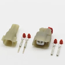  Front ABS Wheel Speed Sensor Connector 2-Pin Female & Male With Pins Kit