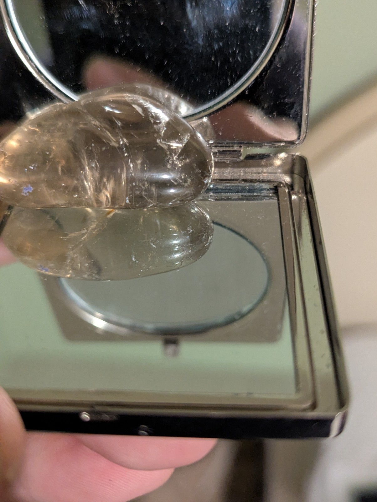 Irregular Ovular Transparent Stone - image 15