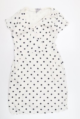 Bravissimo Damen weiß gepunktetes Kleid - Größe 10