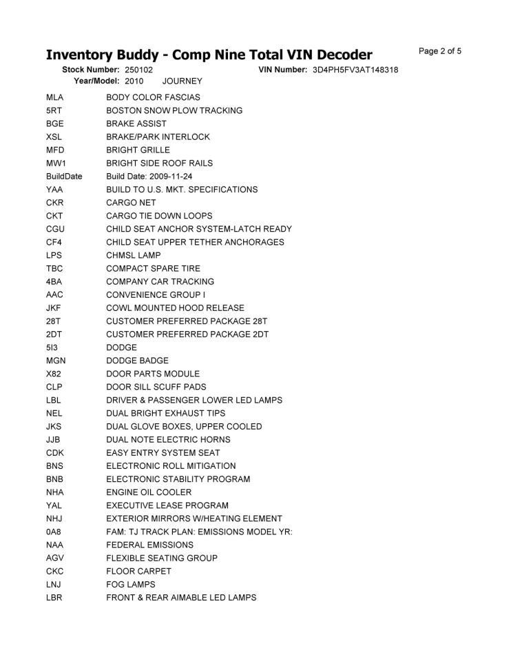 JOURNEY   2010 Third Seat Station Wagon  Van 3743718 thumbnail 4