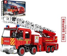 Remote Control Fire Engine Building Blocks Set - 3047 PCS Model Toy
