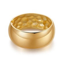 YBMYCM Chunky Gold Cuff Bangle Bracelets for Women Wide Gold Bangle Hammered ...