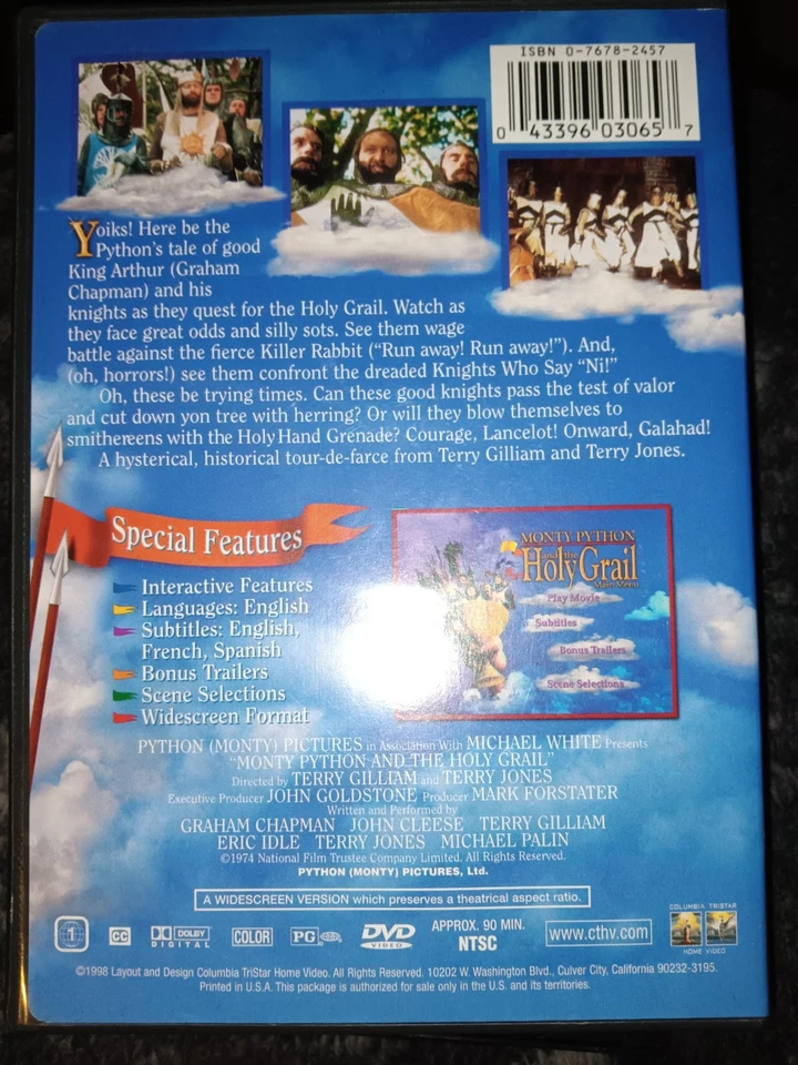 Monty Python and the Holy Grail Deluxe Widescreen Presentation DVD  - Image 2 of 3