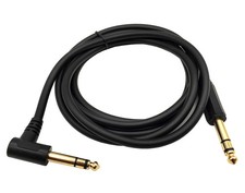 Qaoquda 1/4 Inch Guitar Instrument Cable, 6FT 90 Degree Angle 6.35mm 6ft/1.8M