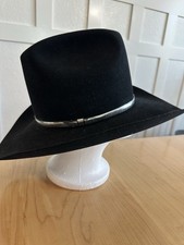 Vintage Resistol Long Oval Self Conforming 4x Beaver Western Cowboy Hat Size 7